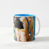 In de pool tweekleurige koffiemok (Voorkant rechts)