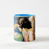 In de pool tweekleurige koffiemok (Center)