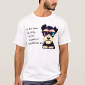 In de poten van een hond t-shirt (Voorkant)