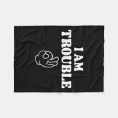 In de problemen grappige bijpassende koppels outfi fleece deken (Voorkant (Horizontaal))