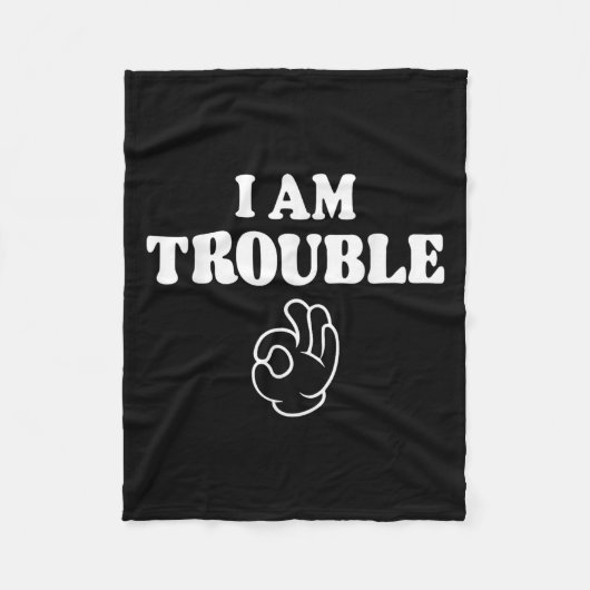 In de problemen grappige bijpassende koppels outfi fleece deken (Voorkant)