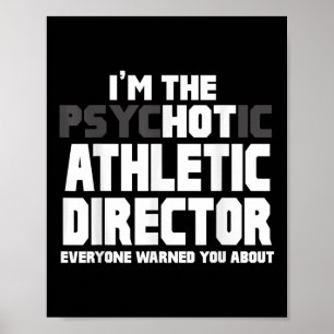 In de psychotische (hete) atletische regisseur Fun Poster