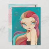 In de punk-regenboogkaart met kleurensproeier briefkaart (Voorkant / Achterkant)