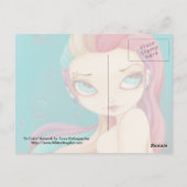 In de punk-regenboogkaart met kleurensproeier briefkaart (Achterkant)