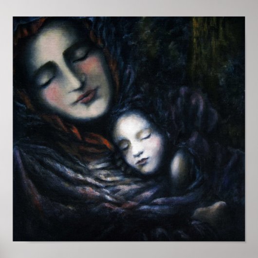 In de Quiet Kaart Stock Print (Voorkant)