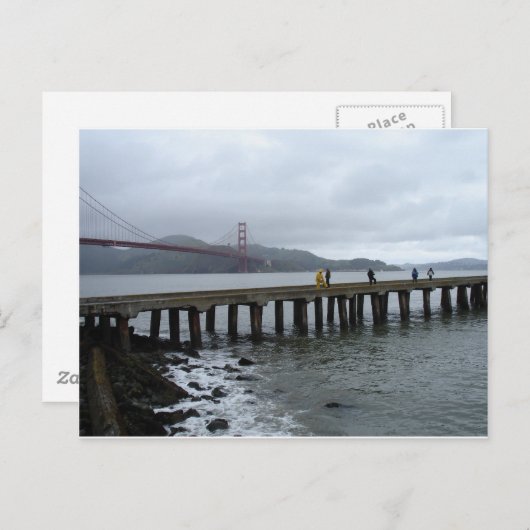 In de regen briefkaart (Voorkant / Achterkant)