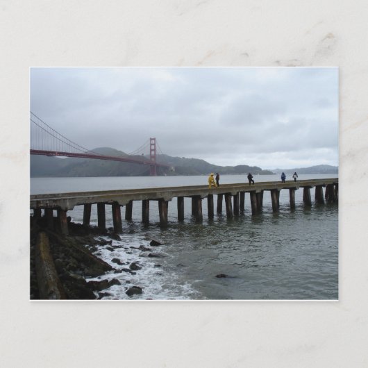 In de regen briefkaart (Voorkant)