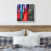 In de regen canvas afdruk (Insitu (Slaapkamer))