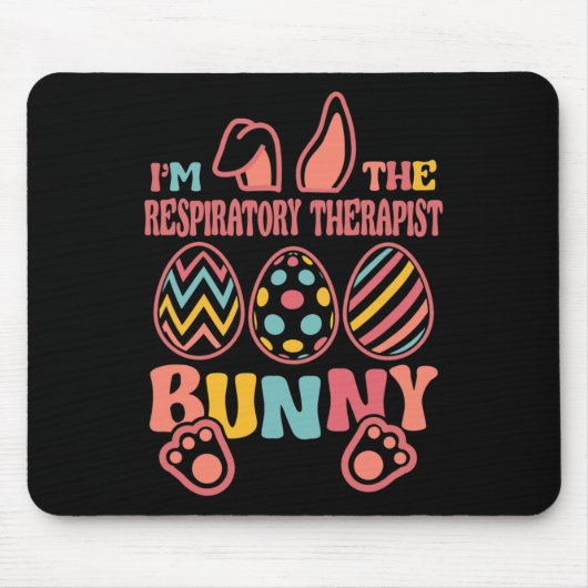 In de respiratoire therapeut Bunny Pasen Muismat (Voorkant)