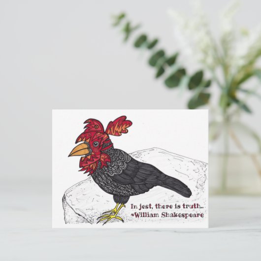 In de rest is de waarheid briefkaart (Staand voorkant)