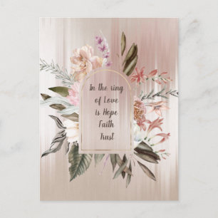In de Ring of Love Waterverf Briefkaart