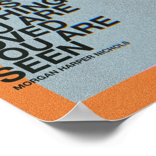 In de roekeloze chaos van dingen ben je poster (Hoek)