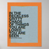 In de roekeloze chaos van dingen ben je poster (Voorkant)