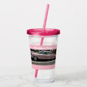 in de roze Acrylcup van Cadillac Acryl Drinkbeker (Achterkant)