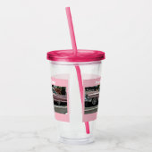 in de roze Acrylcup van Cadillac Acryl Drinkbeker (Links)