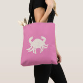 In de Roze Canvas tas van de Reishond van de Krabb (Dichtbij)