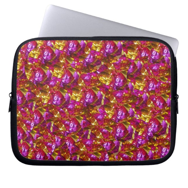 In de roze elektronicazak laptop sleeve (Voorkant)