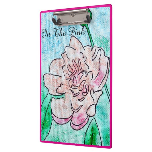 In de roze pioen klembord (Links)