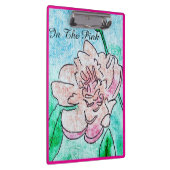 In de roze pioen klembord (Rechts)