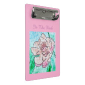 In de Roze Pioen   Mini Klembord (Schuin)