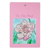 In de Roze Pioen   Mini Klembord (Achterkant)