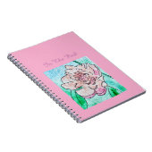 In de Roze Pioen   Notitieboek (Rechterzijde)