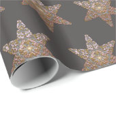 In de Roze van de nacht op Earl Grey Cadeaupapier (Rol Hoek)