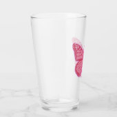 In de roze vlinder glas (Rechts)
