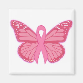 In de roze vlinder magneet