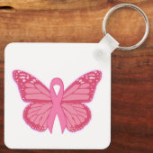 In de roze vlinder sleutelhanger (Achterkant)