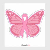 In de roze vlinder sticker (Vel)