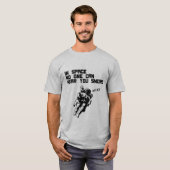 In de ruimte kan niemand je snore horen t-shirt (Voorkant volledig)