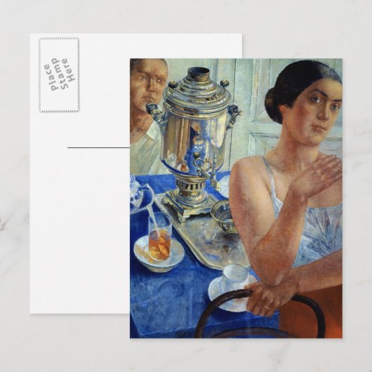 In de Samovar, 1926 Briefkaart (Voorkant / Achterkant)