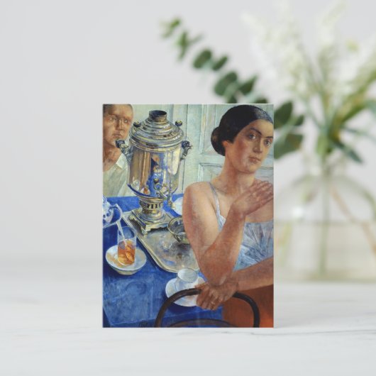 In de Samovar, 1926 Briefkaart (Staand voorkant)