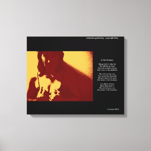 In de schaduw canvas afdruk (Voorkant)