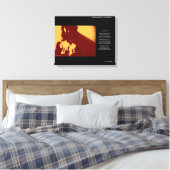 In de schaduw canvas afdruk (Insitu (Slaapkamer))