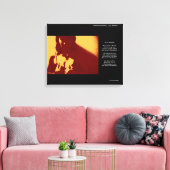 In de schaduw canvas afdruk (Insitu (Woonkamer))