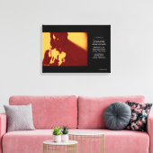 In de schaduw canvas afdruk (Insitu (Woonkamer))