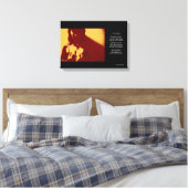 In de schaduw canvas afdruk (Insitu (Slaapkamer))