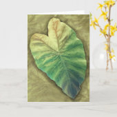 In de schaduw gesteld Blad Kaart (Gele Bloem)