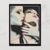 'In de schaduw' Schilderij op een Briefkaart (Voorkant)