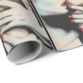 'In de schaduw' Schilderij op een Cadeaupapier (Rol Hoek)