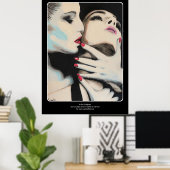 'In de schaduw' Schilderij op een Poster (Thuiskantoor)