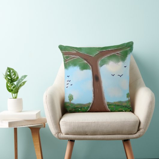 In de schaduw (Sierkussen) Kussen (Stoel)