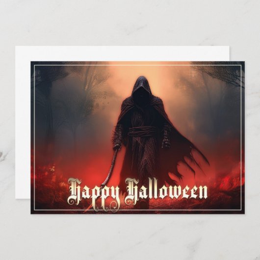 In de schaduw van de Grim Reaper - Halloween (Voorkant / Achterkant)