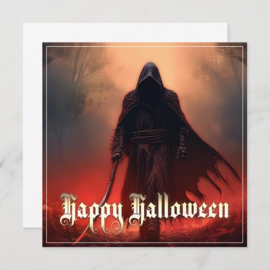 In de schaduw van de Grim Reaper - Halloween (Voorkant / Achterkant)