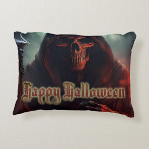 In de schaduw van de Grim Reaper - Halloween Accent Kussen
