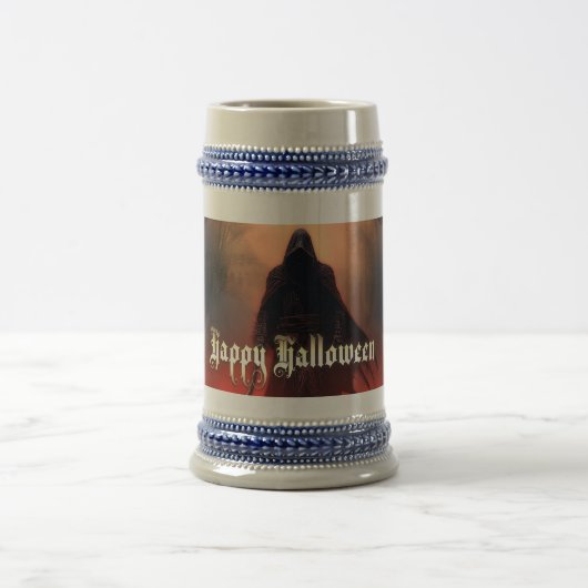 In de schaduw van de Grim Reaper - Halloween Bierpul (Center)