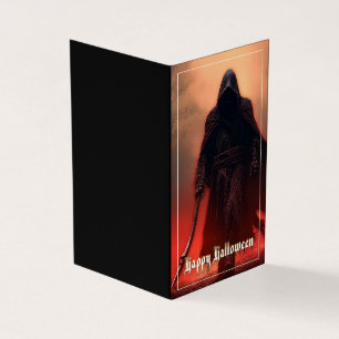 In de schaduw van de Grim Reaper - Halloween Kaart