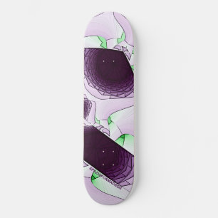 In de schaduw van de kleur paars persoonlijk skateboard